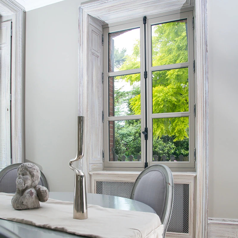 fenetre bois 2 vantaux à la française blanc