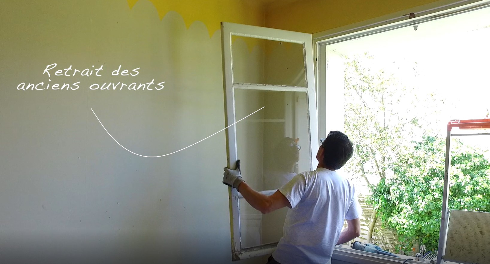 Enlever les anciens ouvrants de fenetre en rénovation