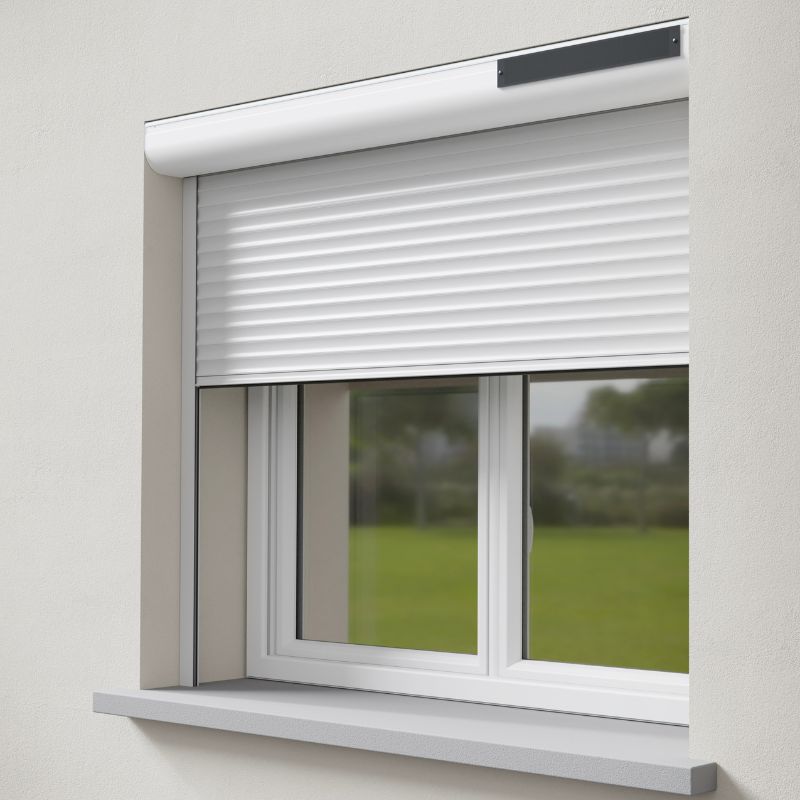 volet roulant PVC blanc solaire sur mesure